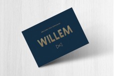 Donkerblauw met strikje Donkerblauw met strikje